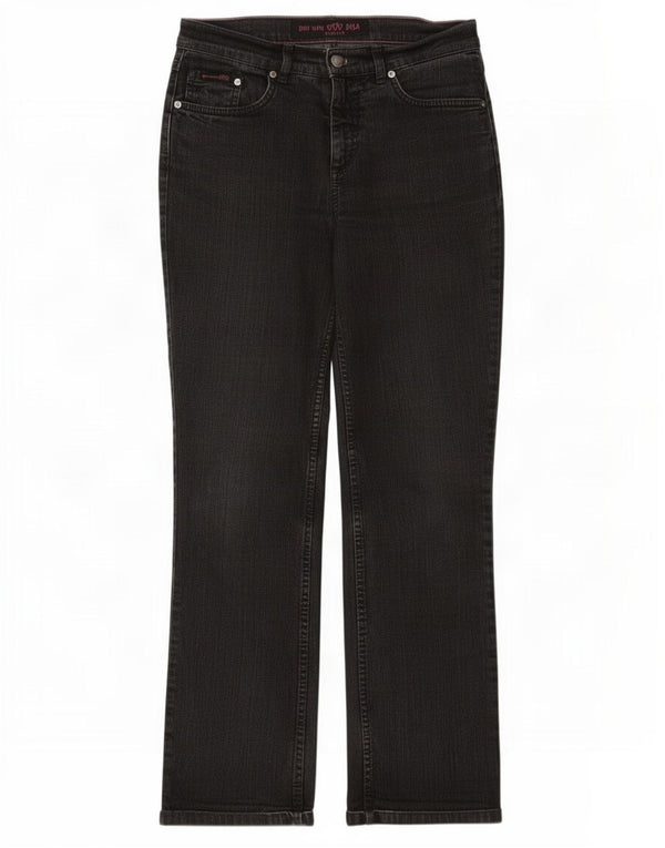 Marks & Spencer Womens Per Una Straight Jeans UK 10 Small W27 L28 Black