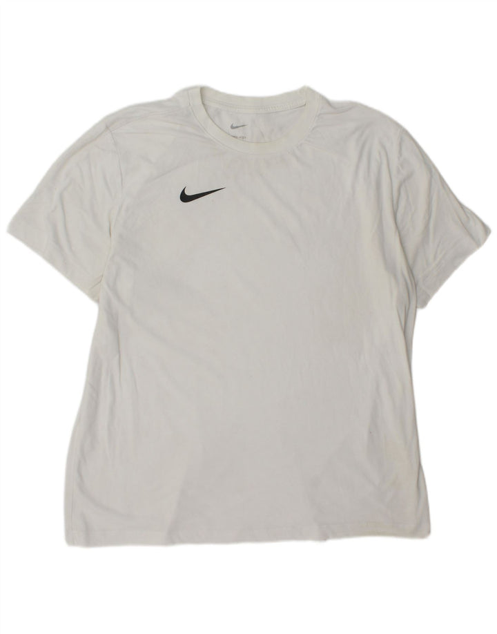 Nike Herren Dri Fit T-Shirt Top XL Weiß