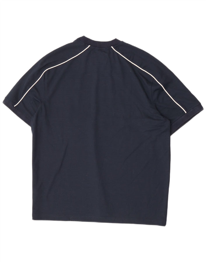 Jack Wills Herren-T-Shirt mit Grafik, mittelgroß, Marineblau, Farbblock