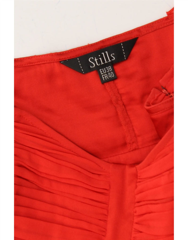 VINTAGE Womens Strapless Dress EU 38 Medium Red Vintage Vintage and Second-Hand Vintage from Messina Hembry 