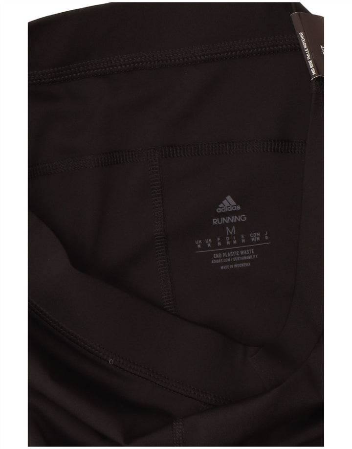 Adidas Damen Aeroready Leggings UK 12 Medium Schwarz Polyester