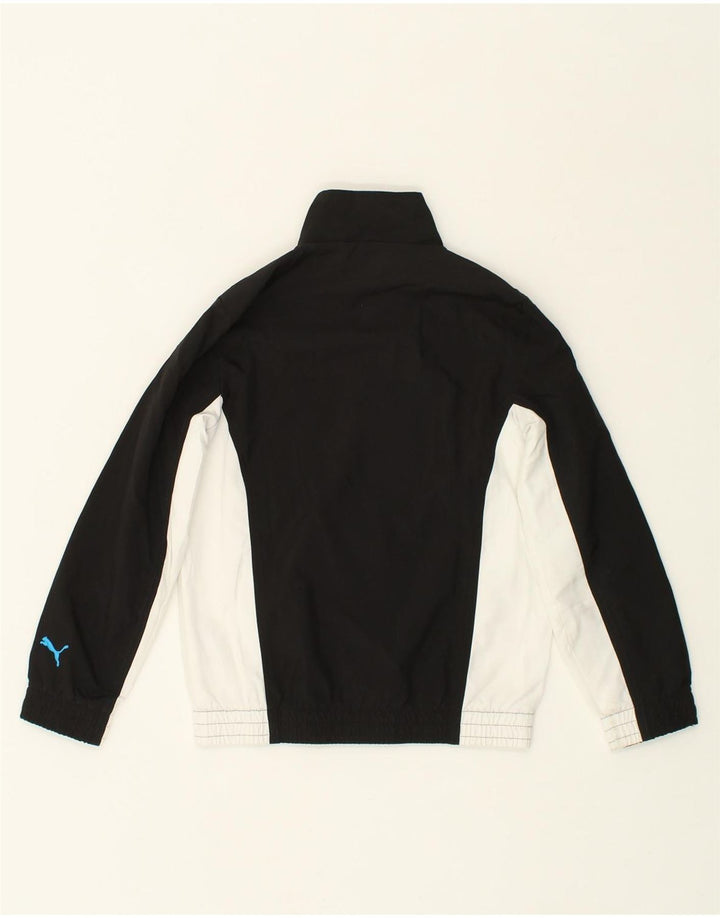 PUMA Boys Tracksuit Top Jacket 7-8 Years White Colourblock Polyester | Vintage Puma | Thrift | Second-Hand Puma | Used Clothing | Messina Hembry 