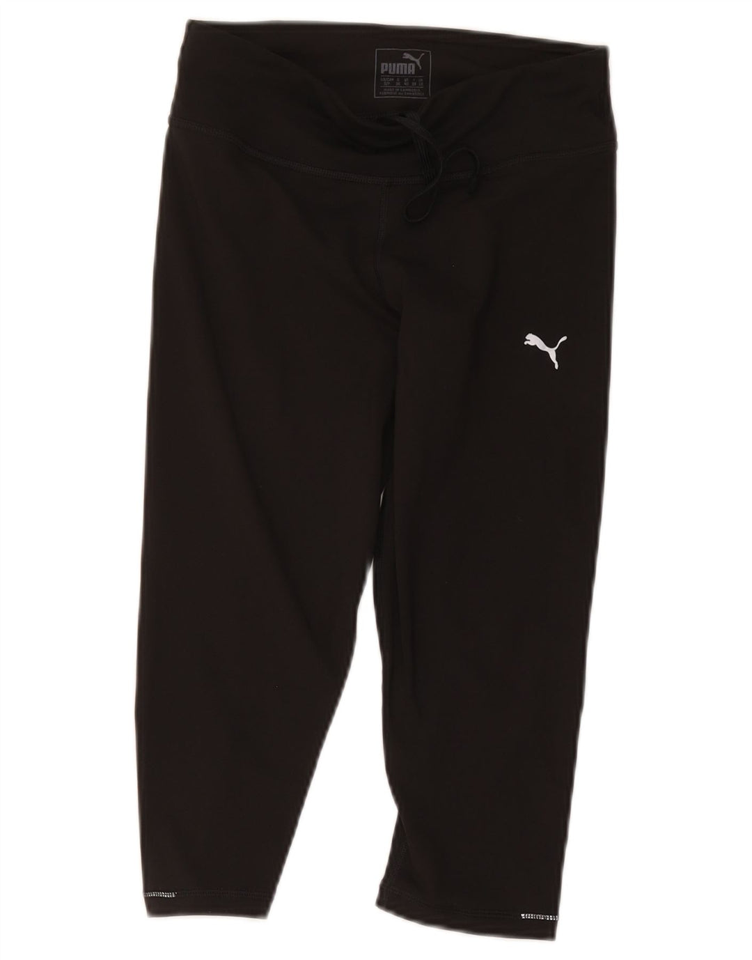 Puma Damen Capri-Trainingshose, UK 10, Größe S, Schwarz, Polyester
