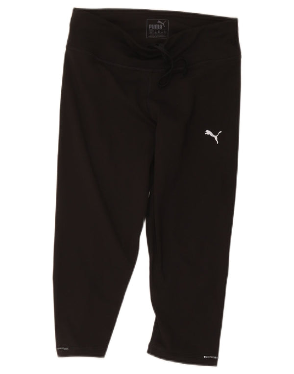Puma Damen Capri-Trainingshose, UK 10, Größe S, Schwarz, Polyester