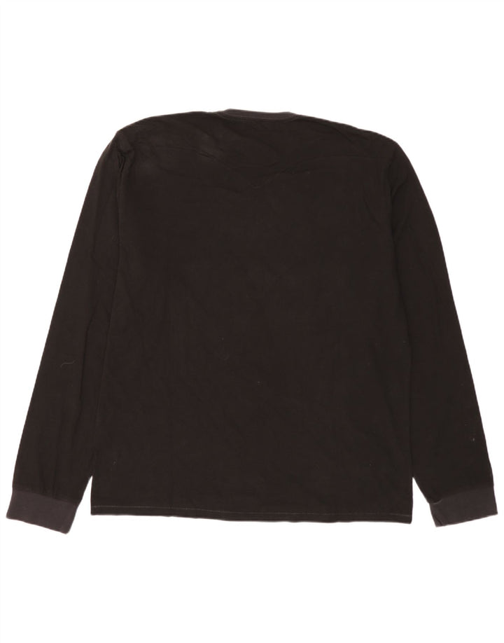 Levi's Herren-Top, langärmelig, 2XL, schwarze Baumwolle