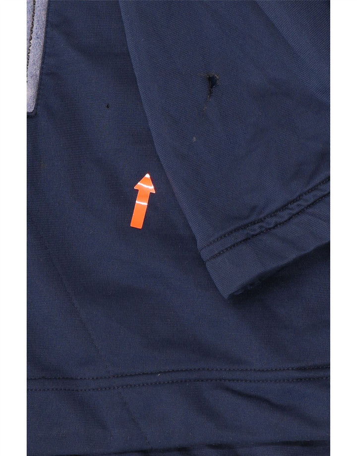 ASICS Herren-Trainingsanzugoberteil mit Grafik, XL, Marineblau, Farbblock