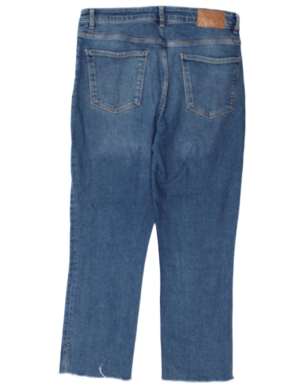 Kurze Jeans für Damen von Zara, EU 42, Größe L, W32, L25, Blau
