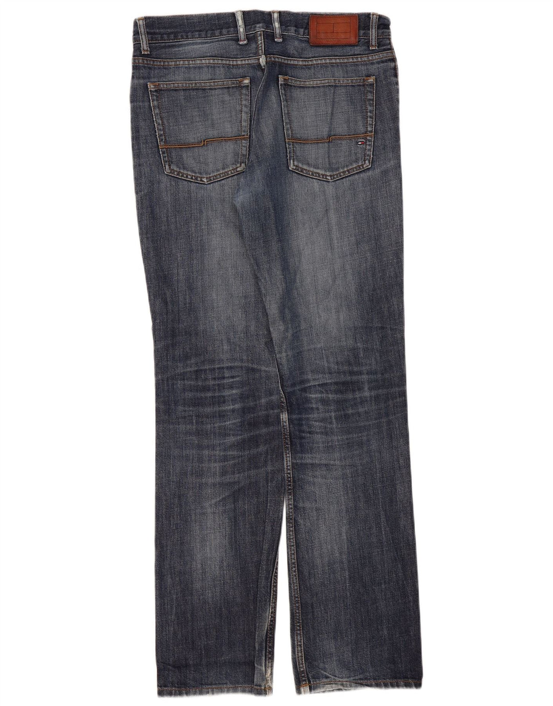 Tommy Hilfiger Herren Straight Jeans W32 L34 Blaue Baumwolle