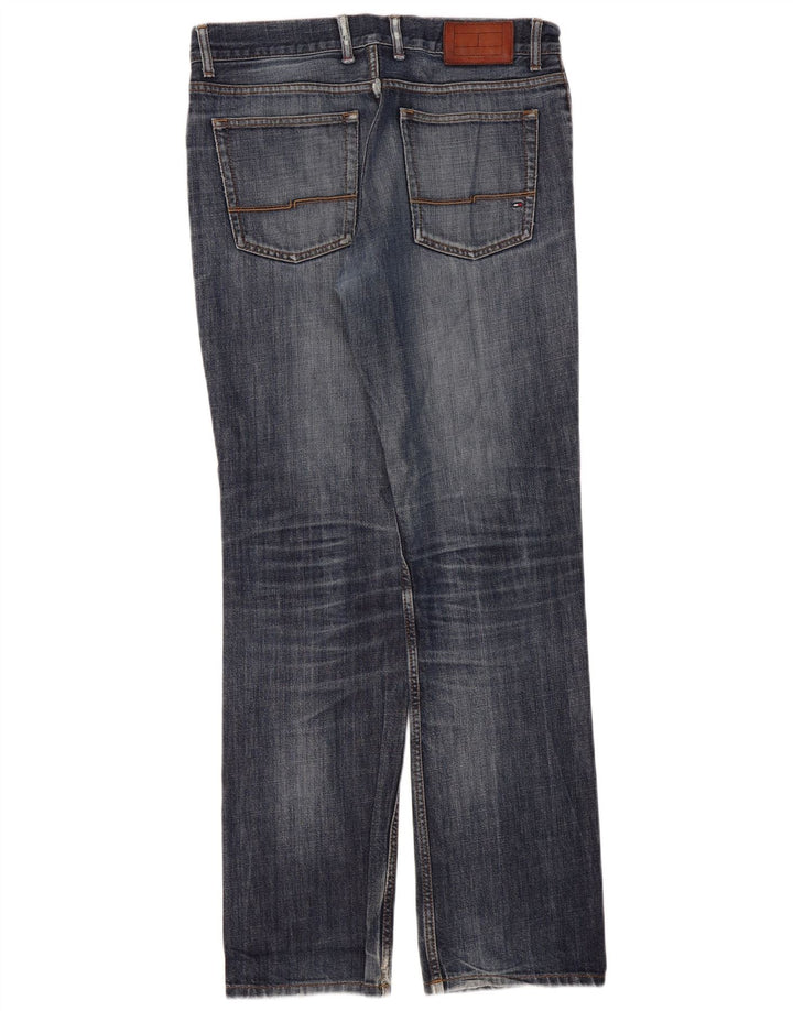 Tommy Hilfiger Herren Straight Jeans W32 L34 Blaue Baumwolle