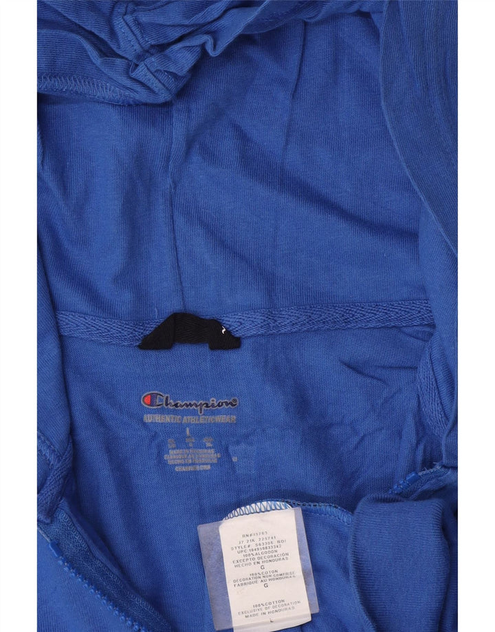 Champion Herren-Kapuzenpullover mit Reißverschluss, groß, aus blauer Baumwolle