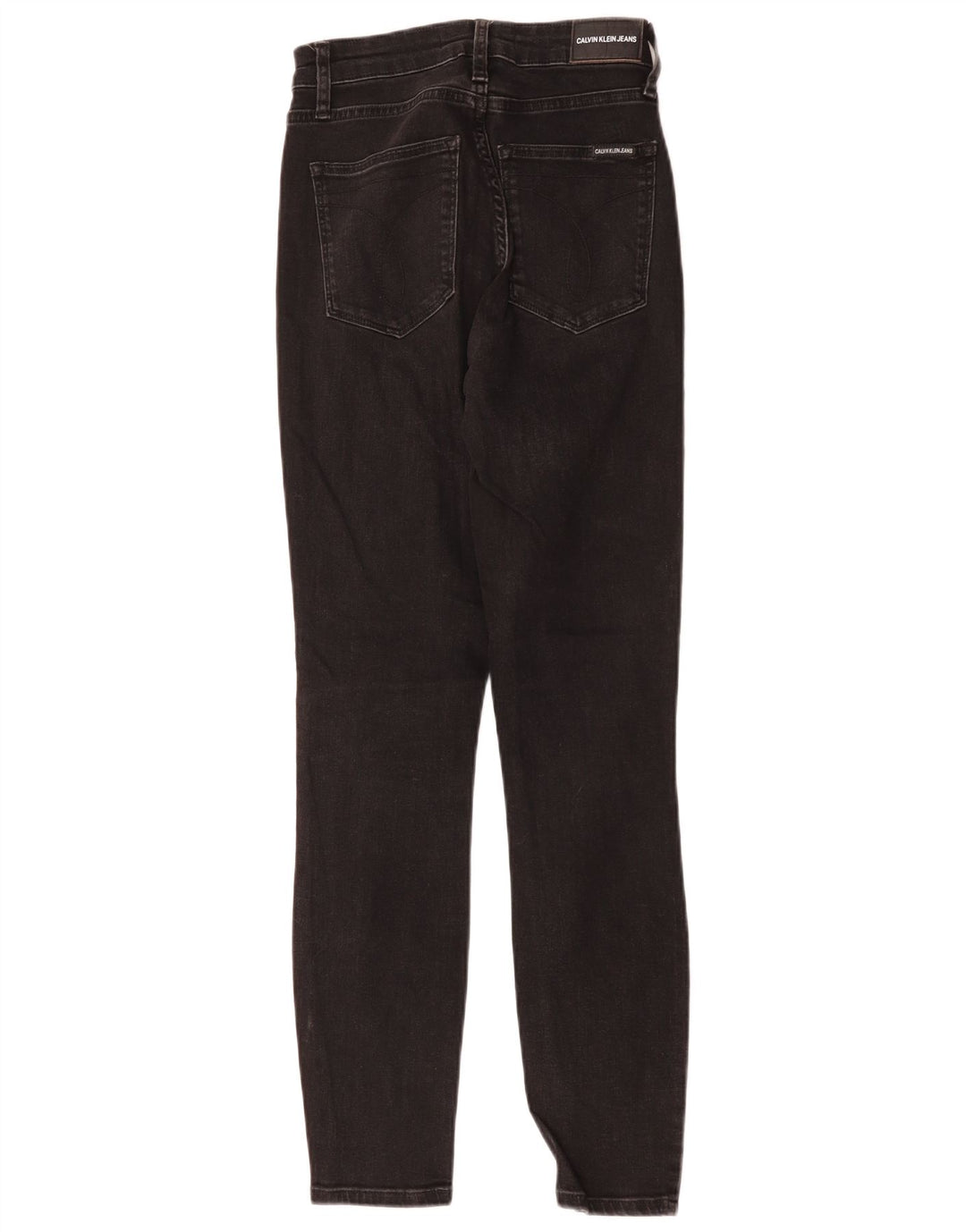 Calvin Klein Damen Skinny Jeans W26 L30 Schwarze Baumwolle