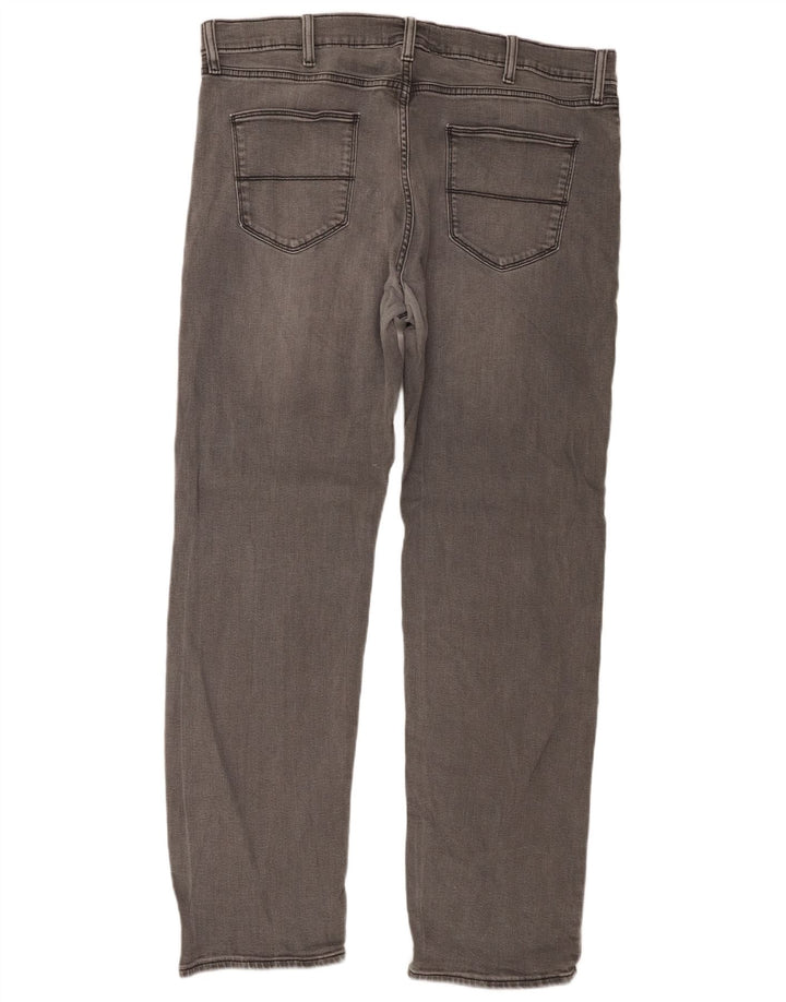 Marks & Spencer Herren Straight Jeans W38 L33 Graue Baumwolle