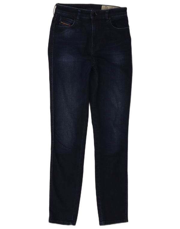 Diesel Damen Babhila High Waist Slim Skinny Jeans W23 L28 Marineblau Baumwolle