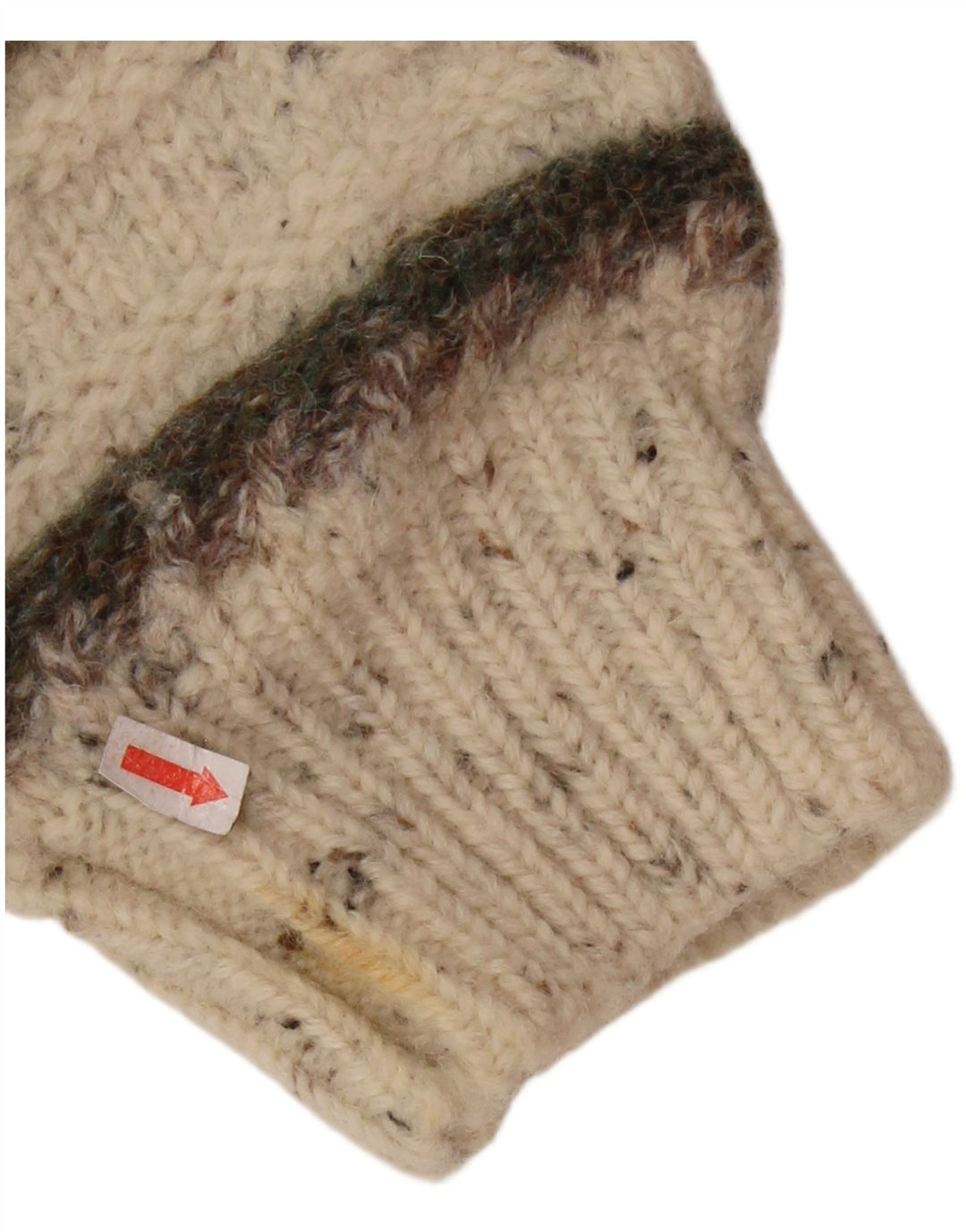 SERGIO TACCHINI Damen-Pullover mit Rundhalsausschnitt, UK 16, Größe L, beige gestreift