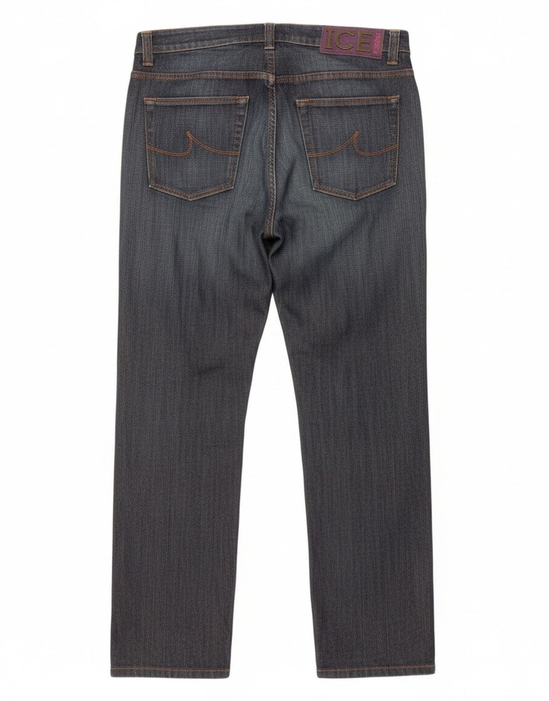 Iceberg Damen Slim Jeans W32 L32 Marineblaue Baumwolle