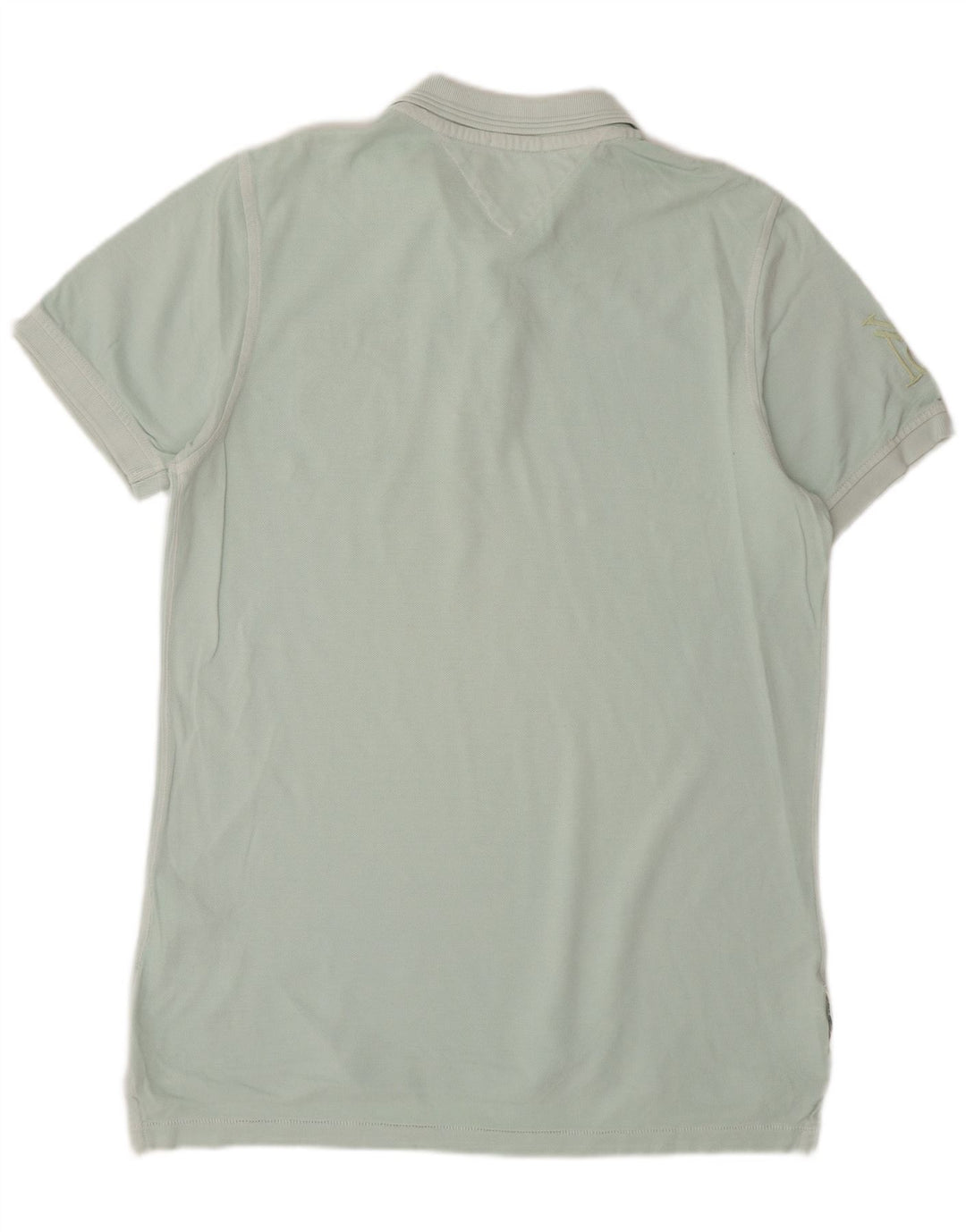 TOMMY HILFIGER Herren-Poloshirt mit Grafik, groß, blaue Baumwolle