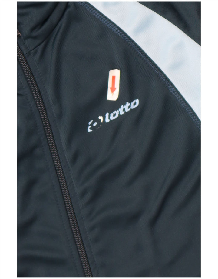 Lotto Herren-Trainingsanzug, groß, marineblau, Farbblock-Polyester