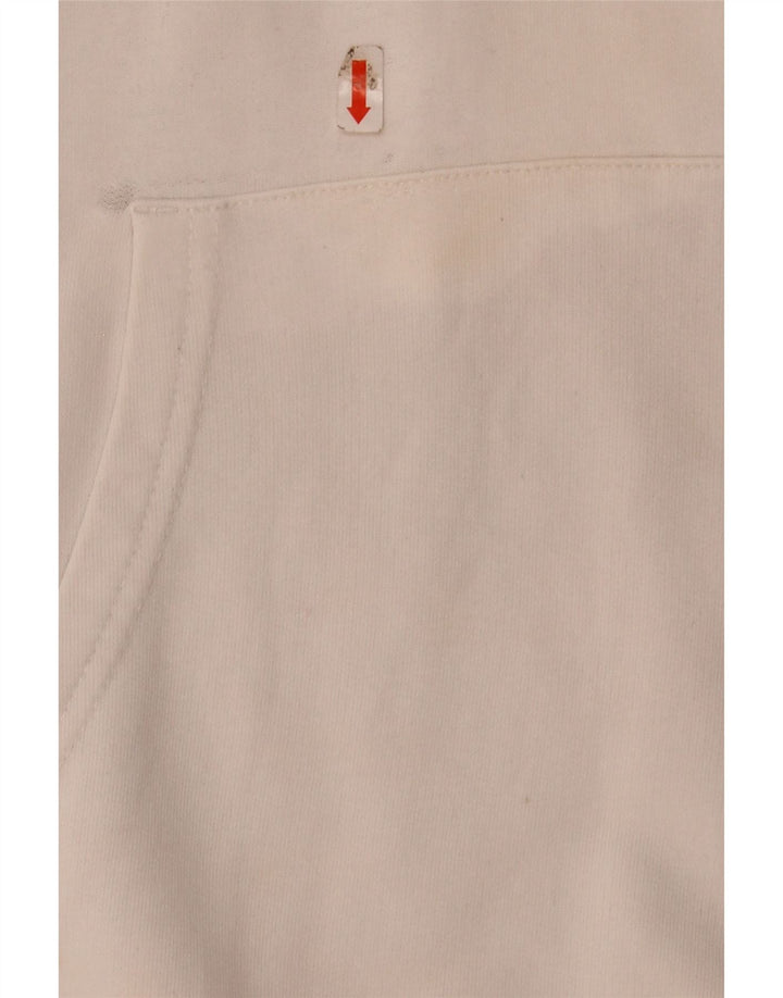 CHAMPION Mens Graphic Hoodie Jumper XL Off White
