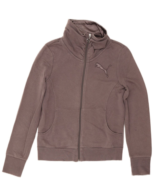 Puma Damen Trainingsanzug Top Jacke UK 10 Small Grau