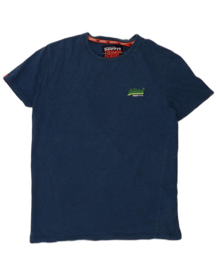 Superdry Herren T-Shirt-Oberteil aus Baumwolle in mittlerem Marineblau