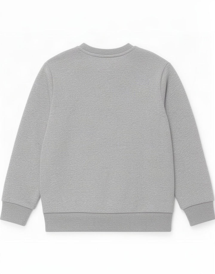 Adidas Jungen Sweatshirt Pullover 2-3 Jahre graue Baumwolle