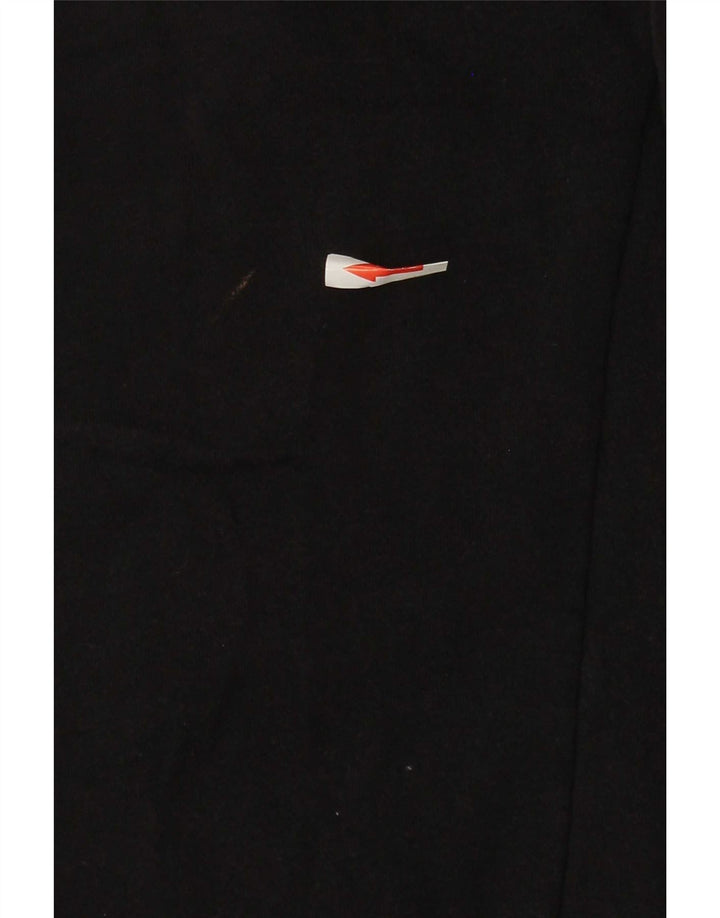 Fila Herren-Trainingshose, Jogginghose, groß, schwarze Baumwolle