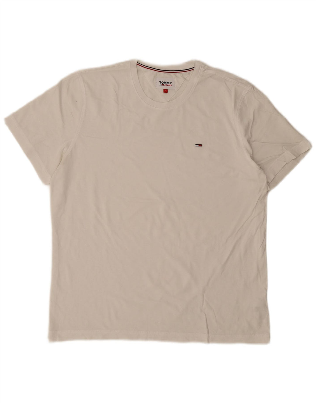 TOMMY HILFIGER Herren T-Shirt Top Große weiße Baumwolle