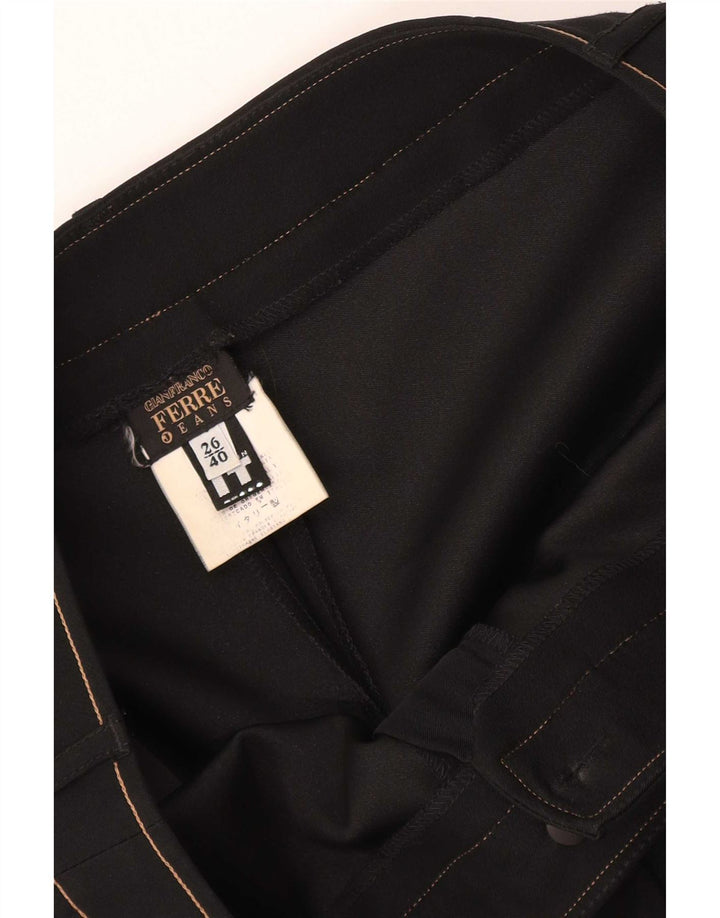 Gianfranco Ferre Damen Kurze Hose IT 40 Small W26 L24 Schwarz