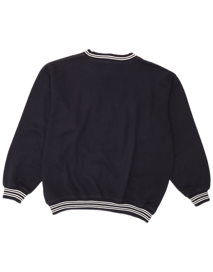 Wampum Herren-Sweatshirt mit Grafik, groß, Marineblau, Acryl