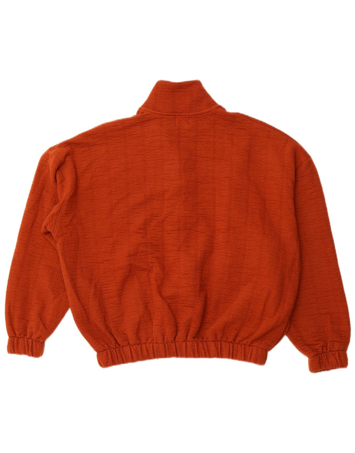 ZARA Damen Übergroße Bomberjacke UK 6 XS Kastanienbraunes Polyester