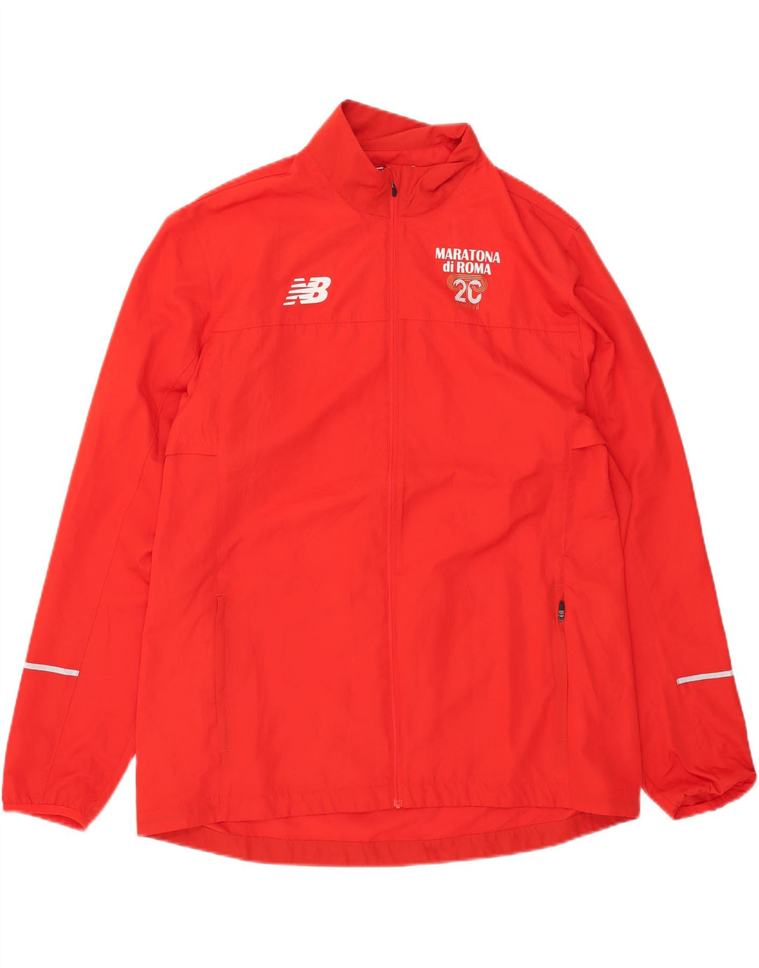 New Balance Herren Graphic Trainingsanzug Top Jacke XL Rot Polyester