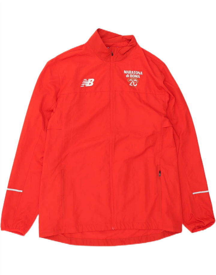 New Balance Herren Graphic Trainingsanzug Top Jacke XL Rot Polyester