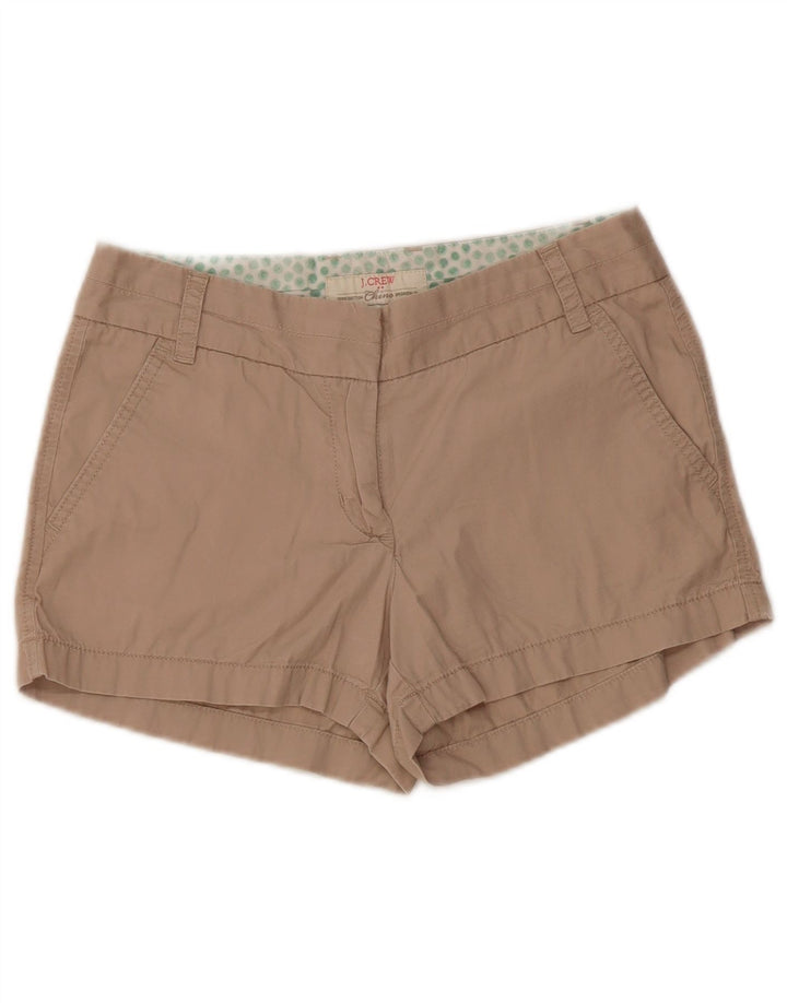 J. Crew Damen Chinoshorts US 0 XS W28 Beige Baumwolle