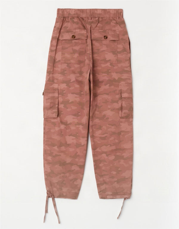 Marks & Spencer Damen Crop Cargohose UK 6 XS W26 L23 Pink Camouflage