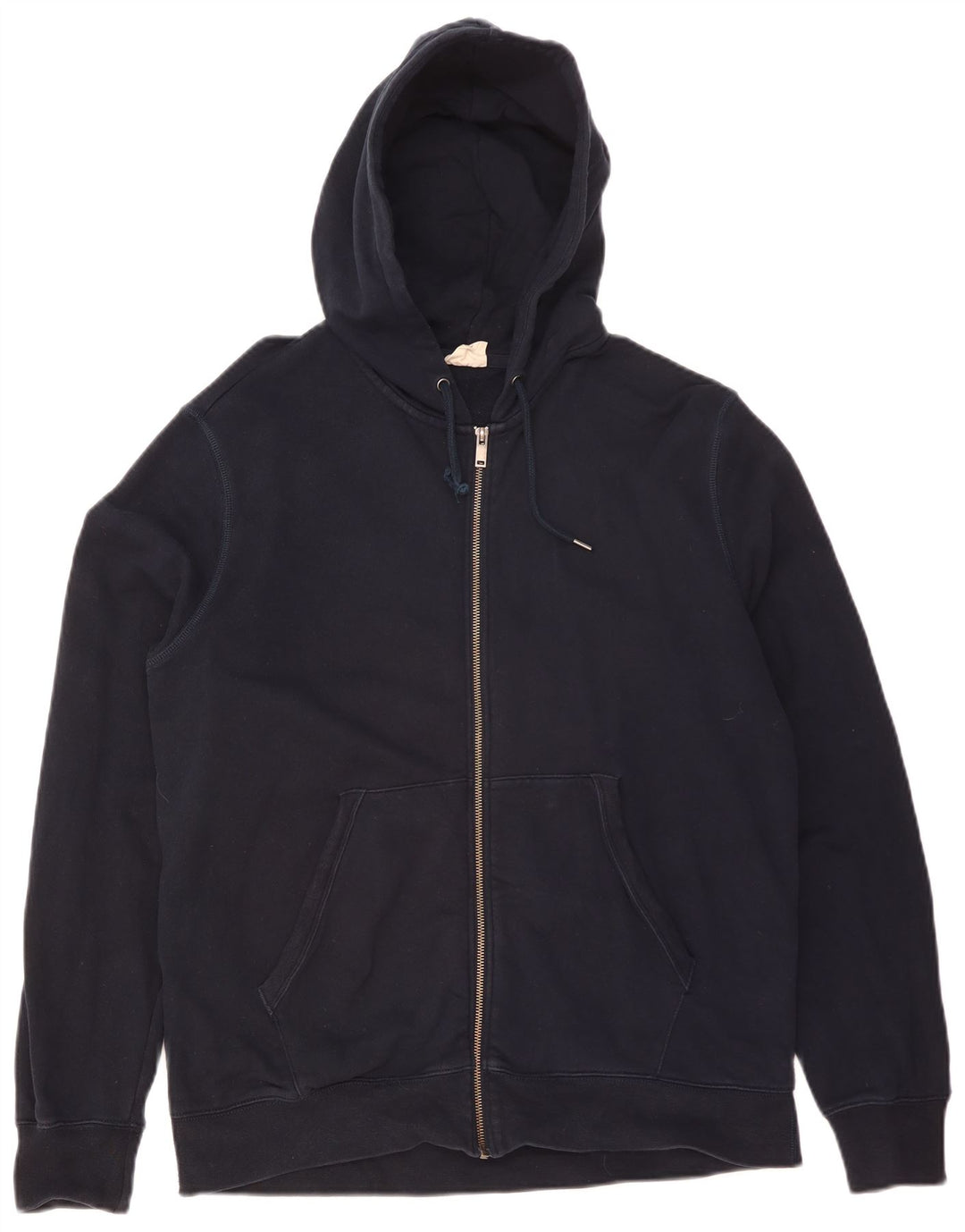Marks & SPENCER Herren-Kapuzenpullover mit Reißverschluss, groß, marineblau, Baumwolle