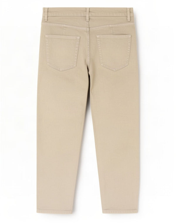 Marks & Spencer Damen Mom Crop Tapered Jeans UK 10 Small W28 L25 Khaki