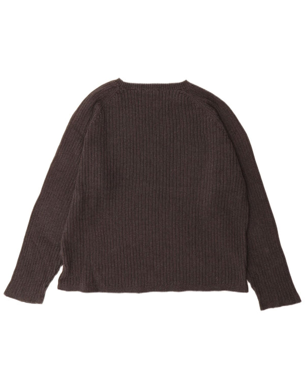 Timberland Herren-Pullover mit U-Boot-Ausschnitt, XL, graue Baumwolle