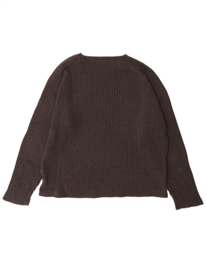 Timberland Herren-Pullover mit U-Boot-Ausschnitt, XL, graue Baumwolle