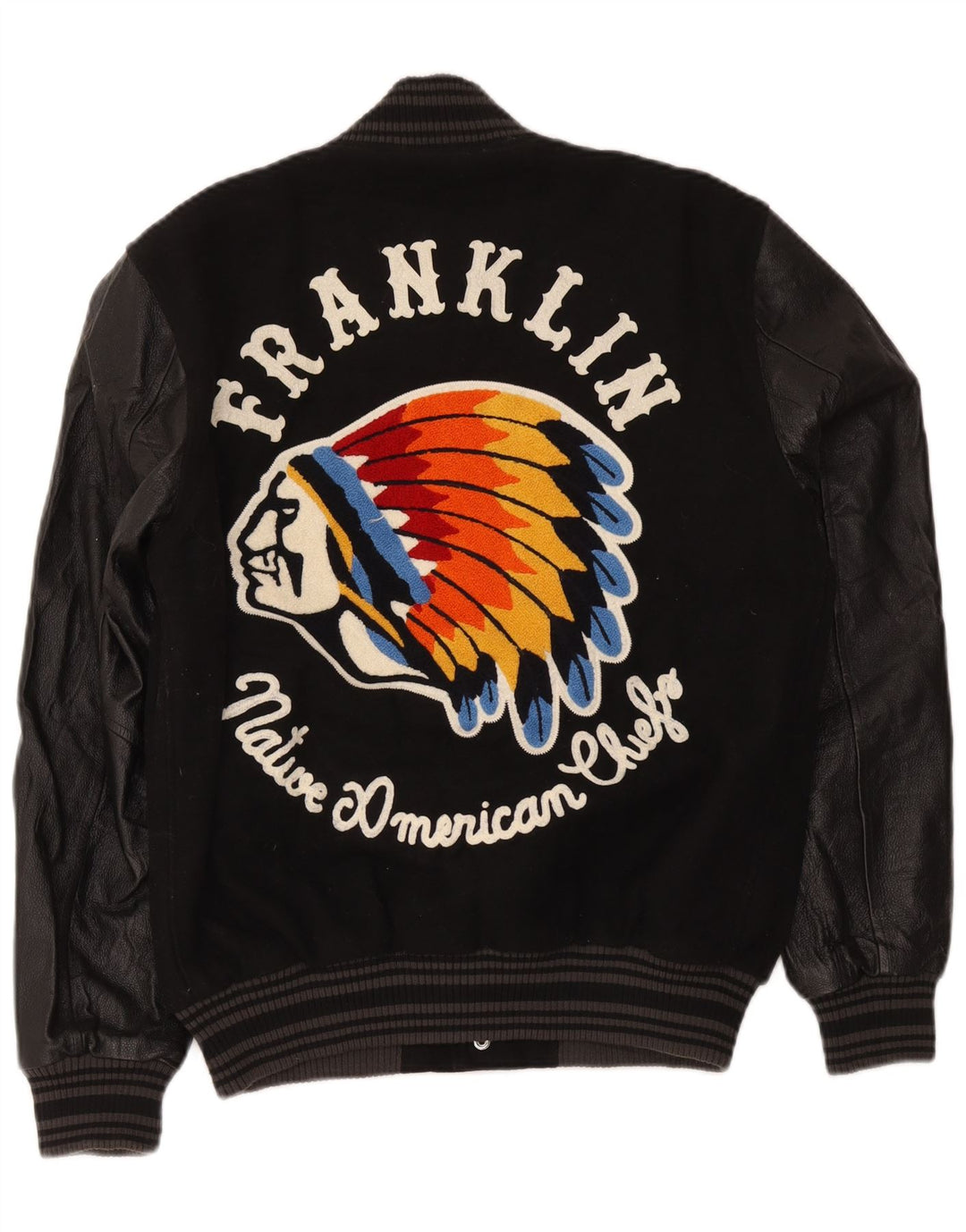 Franklin Marshall Herren-Unijacke, UK 38, Mittelschwarz, Farbblock