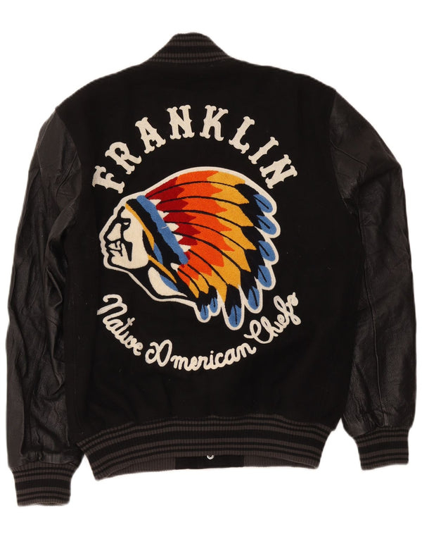 Franklin Marshall Herren-Unijacke, UK 38, Mittelschwarz, Farbblock