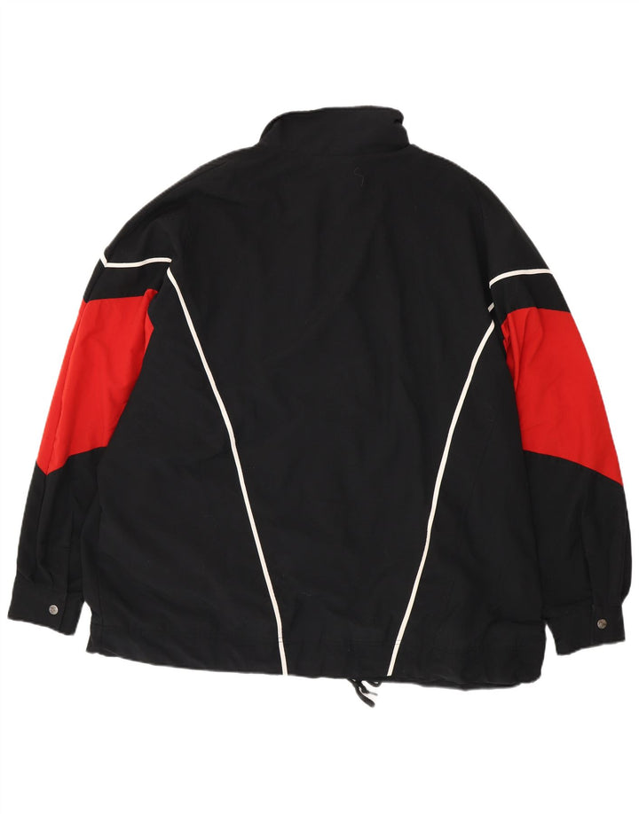 Nike Herren Bomberjacke UK 47/48 2XL Schwarz Colourblock Polyester