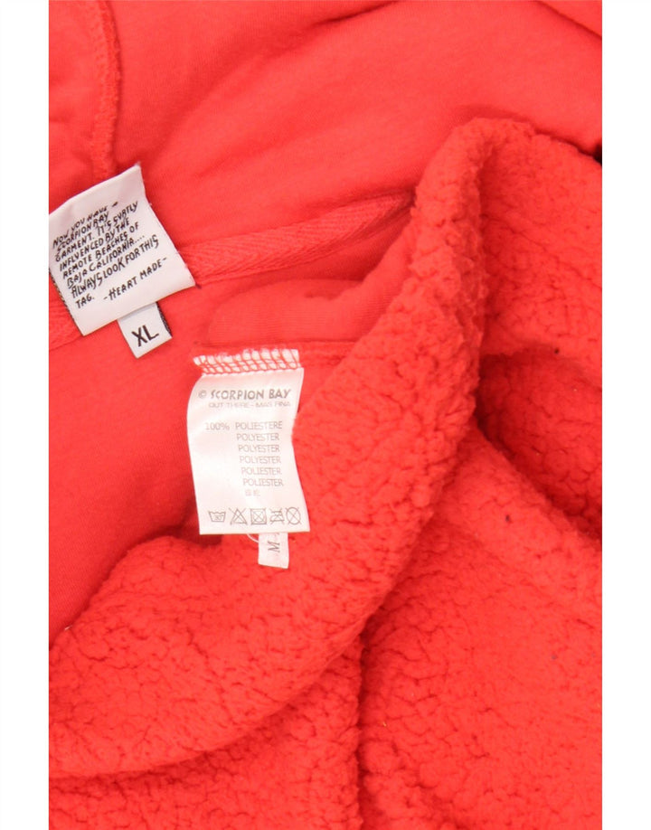 Scorpion Bay Damen Kapuzen-Fleecejacke UK 18 XL Orange Polyester