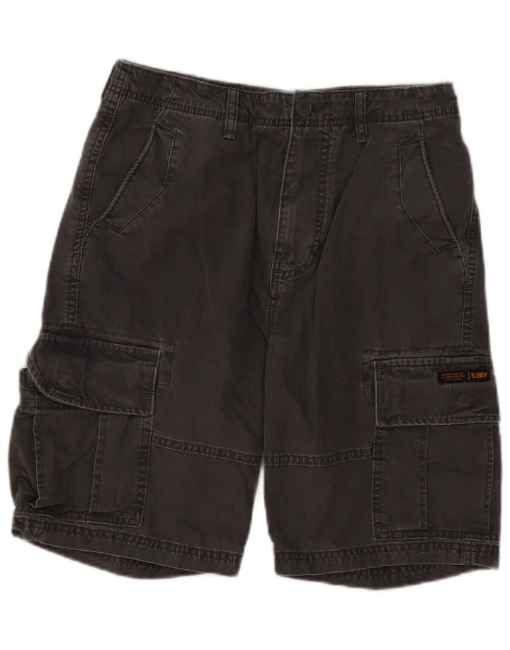 Superdry Herren Cargoshorts W30 mittelgraue Baumwolle