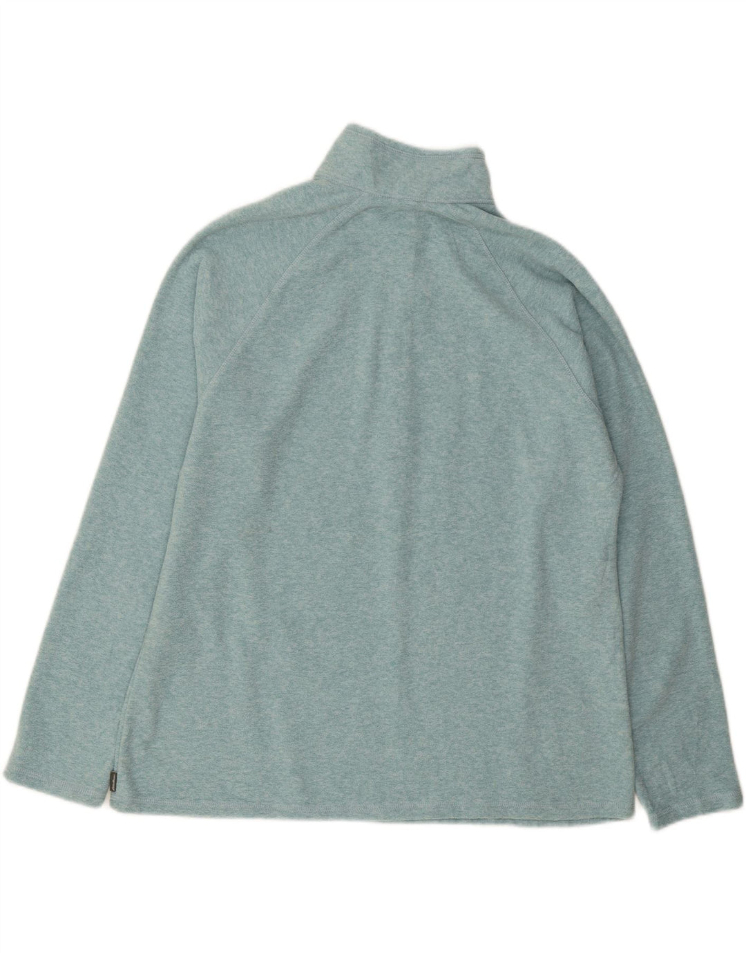 EDDIE BAUER Womens Zip Neck Fleece Jumper UK 18 XL Blue Polyester Vintage Eddie Bauer and Second-Hand Eddie Bauer from Messina Hembry 
