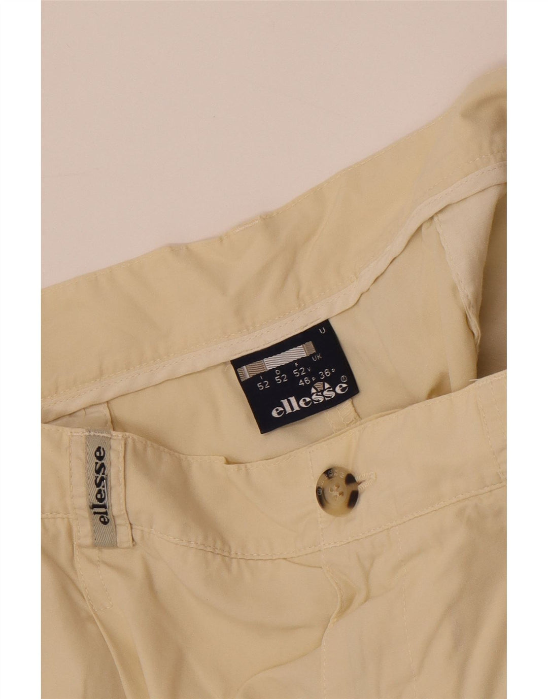 ELLESSE Herren Pegged Chino Shorts W36 Large Beige