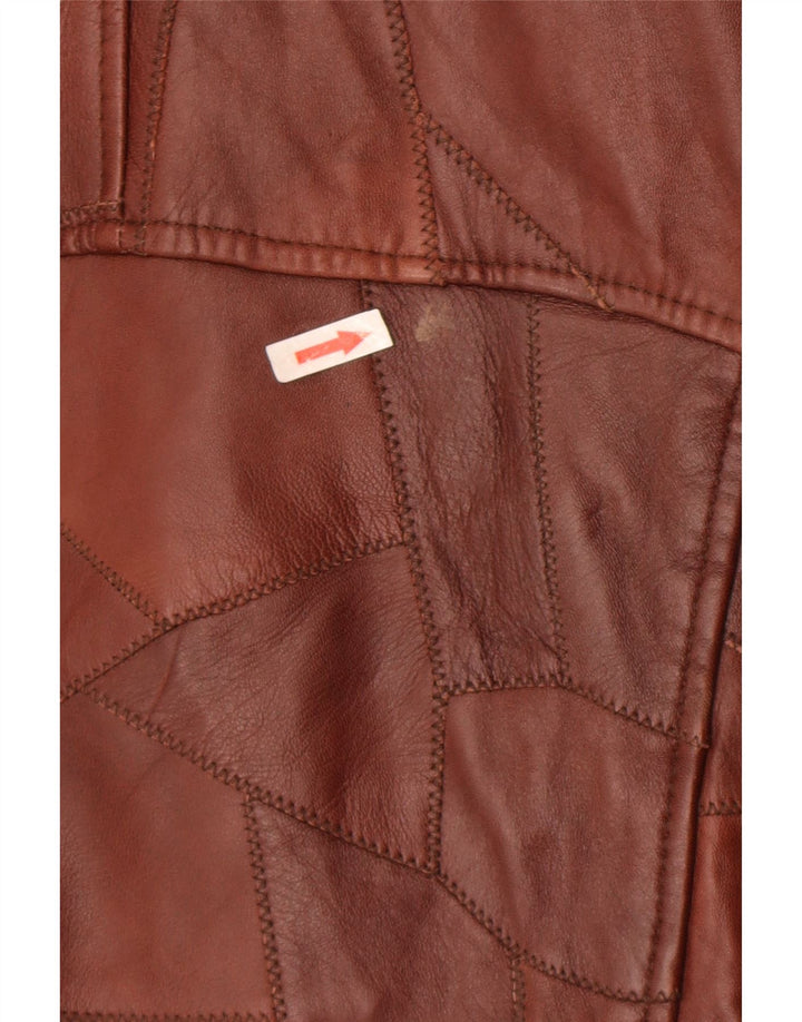 Vintage Herren Lederjacke UK 44 2XL Braun