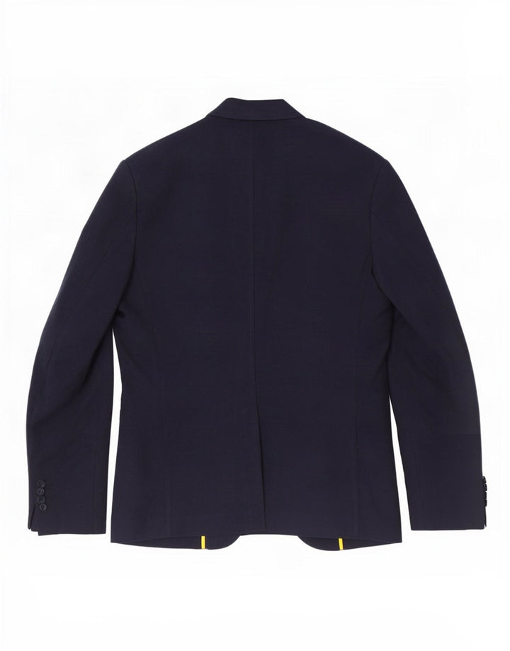 Sisley Herren-Blazer mit 2 Knöpfen, IT 52 XL, Marineblau, Baumwolle