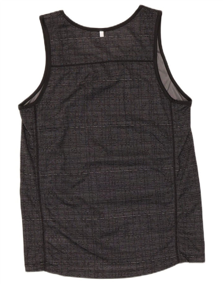 Russell Athletic Herren-Trägershirt, UK 34/36, kleines grau geflecktes Polyester
