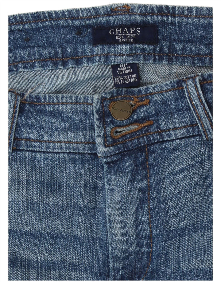 Chaps Damen Petite Capri-Jeans US 8 Medium W30 L21 Blaue Baumwolle