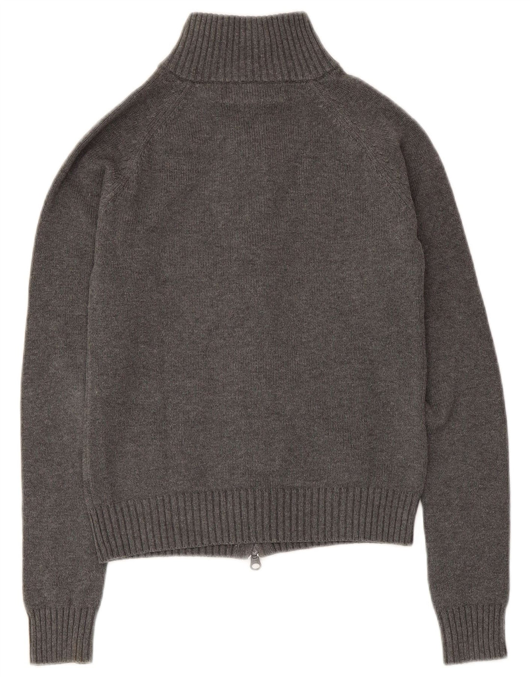 Zara Damen-Cardigan-Pullover UK 8 Small Graue Baumwolle